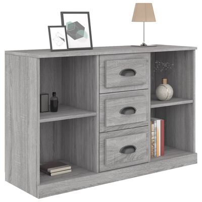 vidaXL Dressoir 104,5x35,5x67,5 cm bewerkt hout sonoma grijs