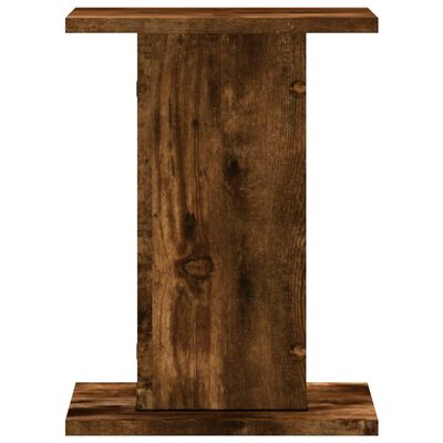 vidaXL Speakerstandaards 2 st 30x30x40 cm bewerkt hout gerookt eiken