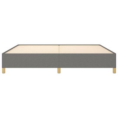 vidaXL Bedframe zonder matras stof donkergrijs 200x200 cm