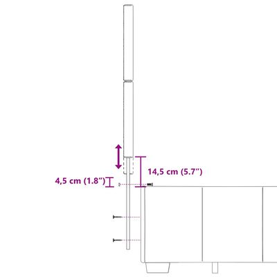 vidaXL Boxspring met matras stof crèmekleurig 160x200 cm