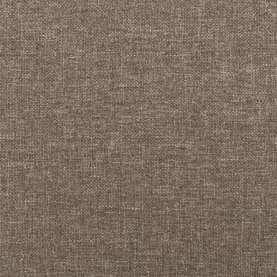 vidaXL Hoofdbord met randen 147x16x118/128 cm stof taupe