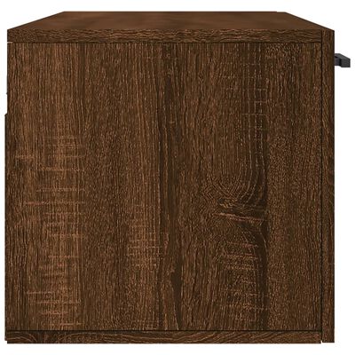 vidaXL Wandkast 100x36,5x35 cm bewerkt hout bruin eikenkleur