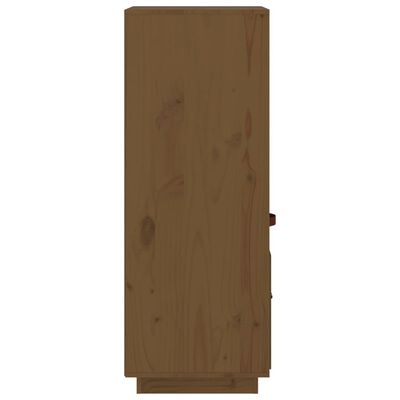 vidaXL Hoge kast 34x40x108,5 cm massief grenenhout honingbruin