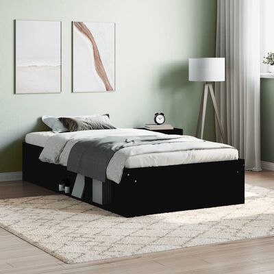 vidaXL Bedframe zwart 100x200 cm