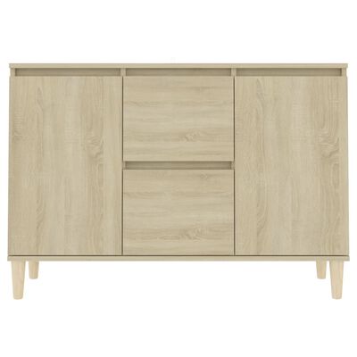 vidaXL Dressoir 101x35x70 cm bewerkt hout sonoma eikenkleurig