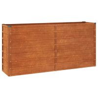 vidaXL Plantenbak verhoogd 160x40x77 cm cortenstaal roestig