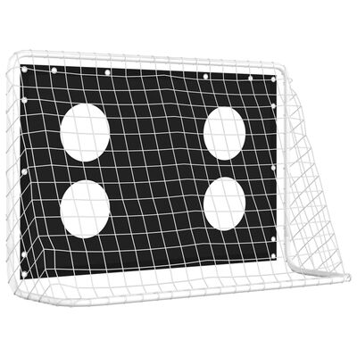 vidaXL Voetbaldoeltrainingsdoel 184x61x122 cm staal