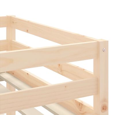 vidaXL Kinderhoogslaper met ladder 90x190 cm massief grenenhout