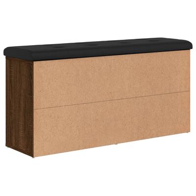 vidaXL Schoenenbank 102x32x50 cm bewerkt hout bruin eikenkleur