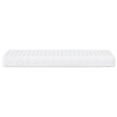 vidaXL Schuimmatras hardheid H2 H3 100x210 cm wit