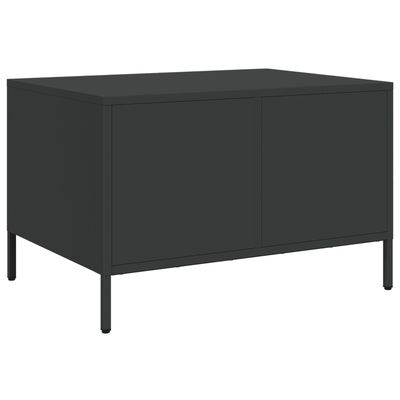 vidaXL Tv-meubel 68x50x43,5 cm koudgewalst staal zwart