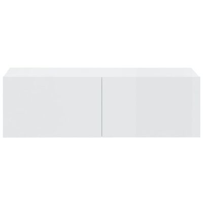 vidaXL Tv-wandmeubels 4 st 100x30x30 cm hoogglans wit