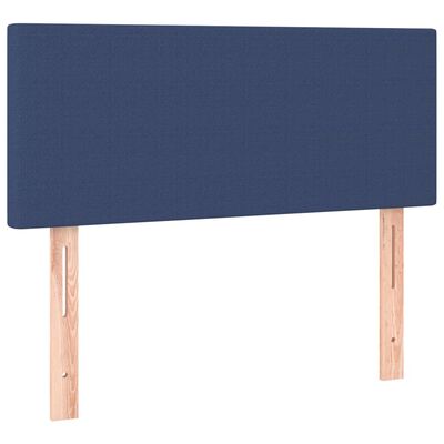 vidaXL Boxspring met matras stof blauw 120x190 cm