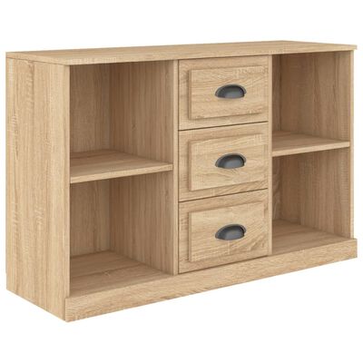 vidaXL Dressoir 104,5x35,5x67,5 cm bewerkt hout sonoma eikenkleurig