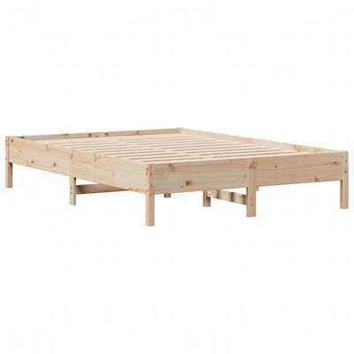 vidaXL Bedframe zonder matras massief grenenhout 140x190 cm