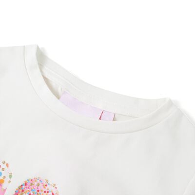 Kindershirt 128 ecru