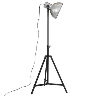 vidaXL Vloerlamp 25 W E27 61x61x90/150 cm vintage zilverkleurig