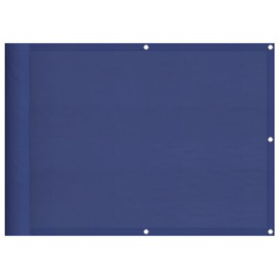 vidaXL Balkonscherm 75x800 cm 100% oxford polyester blauw