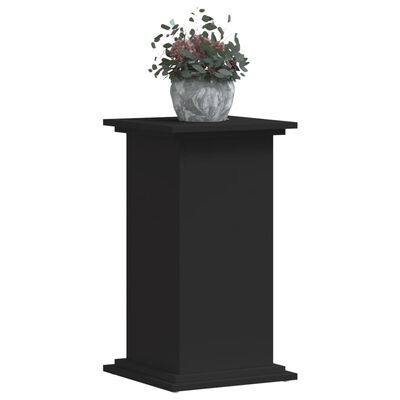 vidaXL Plantenstandaard 33x33x60 cm bewerkt hout zwart