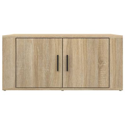 vidaXL Salontafel 80x50x36 cm bewerkt hout sonoma eikenkleurig