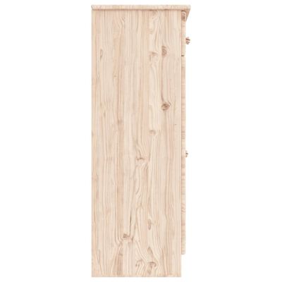 vidaXL Schoenenkast ALTA 77x35x96 cm massief grenenhout