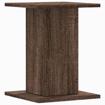 vidaXL Plantenstandaards 2 st 30x30x40 cm bewerkt hout bruin eiken