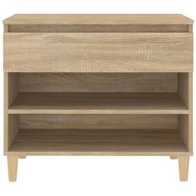 vidaXL Schoenenkast 70x36x60 cm bewerkt hout sonoma eikenkleurig