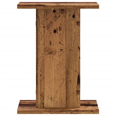 vidaXL Speakerstandaards 2 st 30x30x40 cm bewerkt hout oud houtkleurig