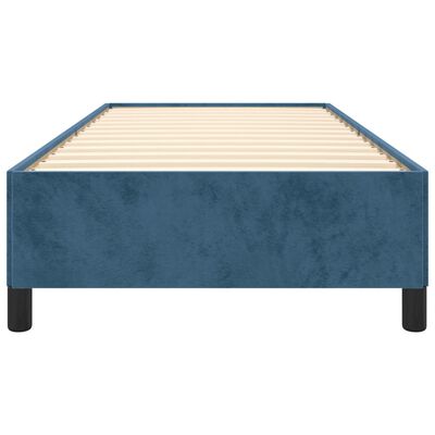 vidaXL Bedframe fluweel donkerblauw 100x200 cm