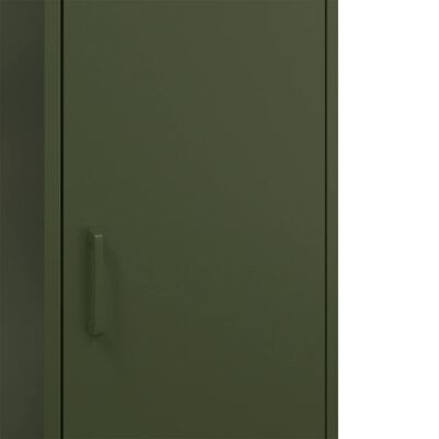 vidaXL Hoge kast 36x39x113 cm staal olijfgroen