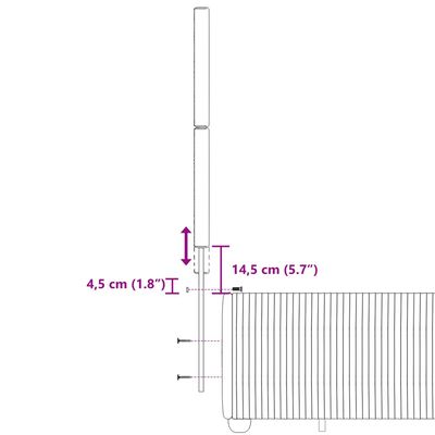 vidaXL Boxspring met matras stof lichtgrijs 100x200 cm