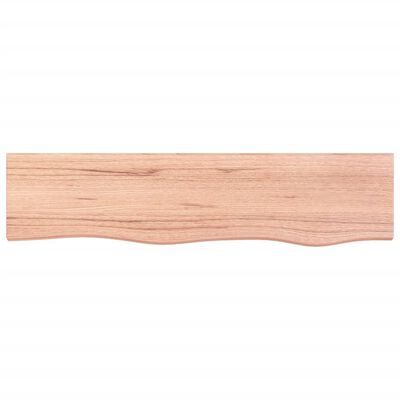 vidaXL Wandschap 80x20x4 cm behandeld massief eikenhout lichtbruin