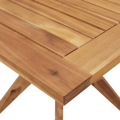 vidaXL Tuintafel vierkant 85x85x75 cm massief acaciahout