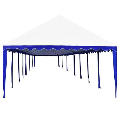 vidaXL Partytentdoek 6x14 m blauw en wit