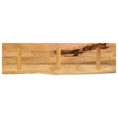 vidaXL Tafelblad met natuurlijke rand 110x40x3,8 cm massief mangohout