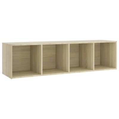 vidaXL Tv-meubel 142,5x35x36,5 cm bewerkt hout sonoma eikenkleurig