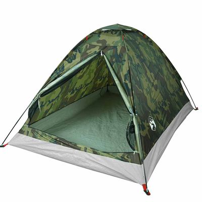 vidaXL Koepeltent 2-persoons waterdicht camouflage