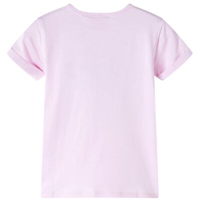 Kindershirt 128 zachtroze