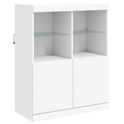 vidaXL Dressoir met LED-verlichting 283x37x100 cm wit