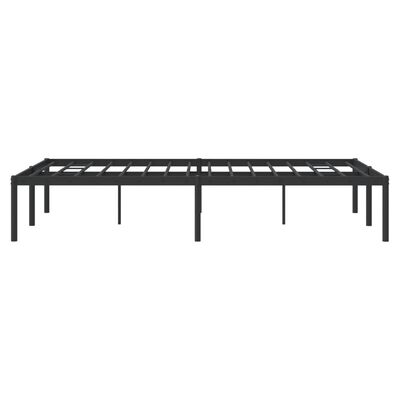 vidaXL Bedframe metaal zwart 120x190 cm