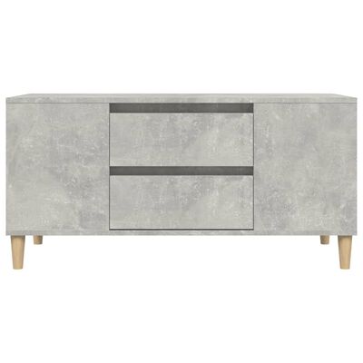 vidaXL Tv-meubel 102x44,5x50 cm bewerkt hout betongrijs