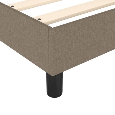 vidaXL Bedframe stof taupe 80x200 cm