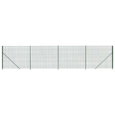 vidaXL Draadgaashek met flens 2x10 m groen