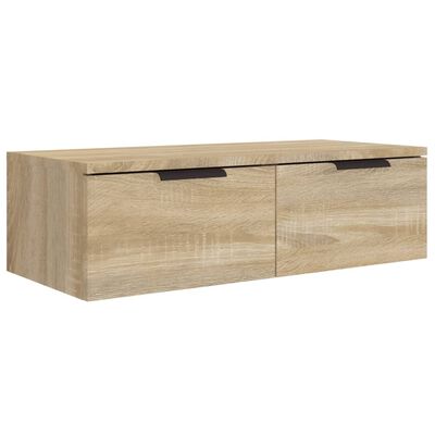 vidaXL Wandkast 68x30x20 cm bewerkt hout sonoma eikenkleurig