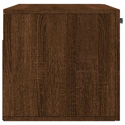 vidaXL Wandkast 80x36,5x35 cm bewerkt hout bruin eikenkleur