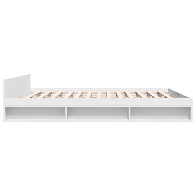 vidaXL Bedframe met lades bewerkt hout wit 200x200 cm