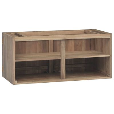 vidaXL Badkamerwandkast 90x39x40 cm massief teakhout