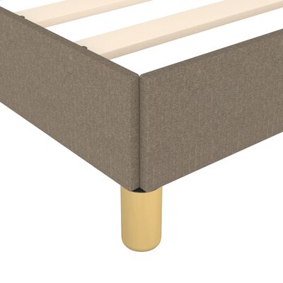 vidaXL Bedframe zonder matras stof taupe 160x200 cm