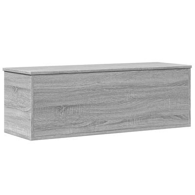 vidaXL Opbergbox 102x35x35 cm bewerkt hout grijs sonoma eikenkleurig