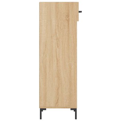 vidaXL Schoenenkast 30x35x105 cm bewerkt hout sonoma eikenkleurig